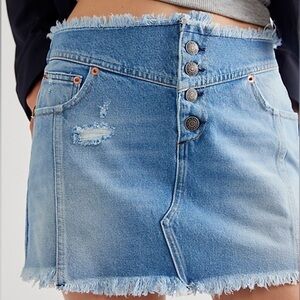 NWT SER.O.YA Keenan Mini Denim Skirt Size 24
